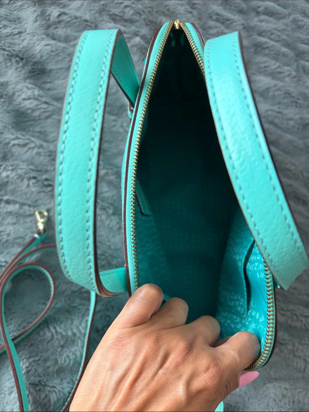 kate spade mint green dome satchel with matching wallet
